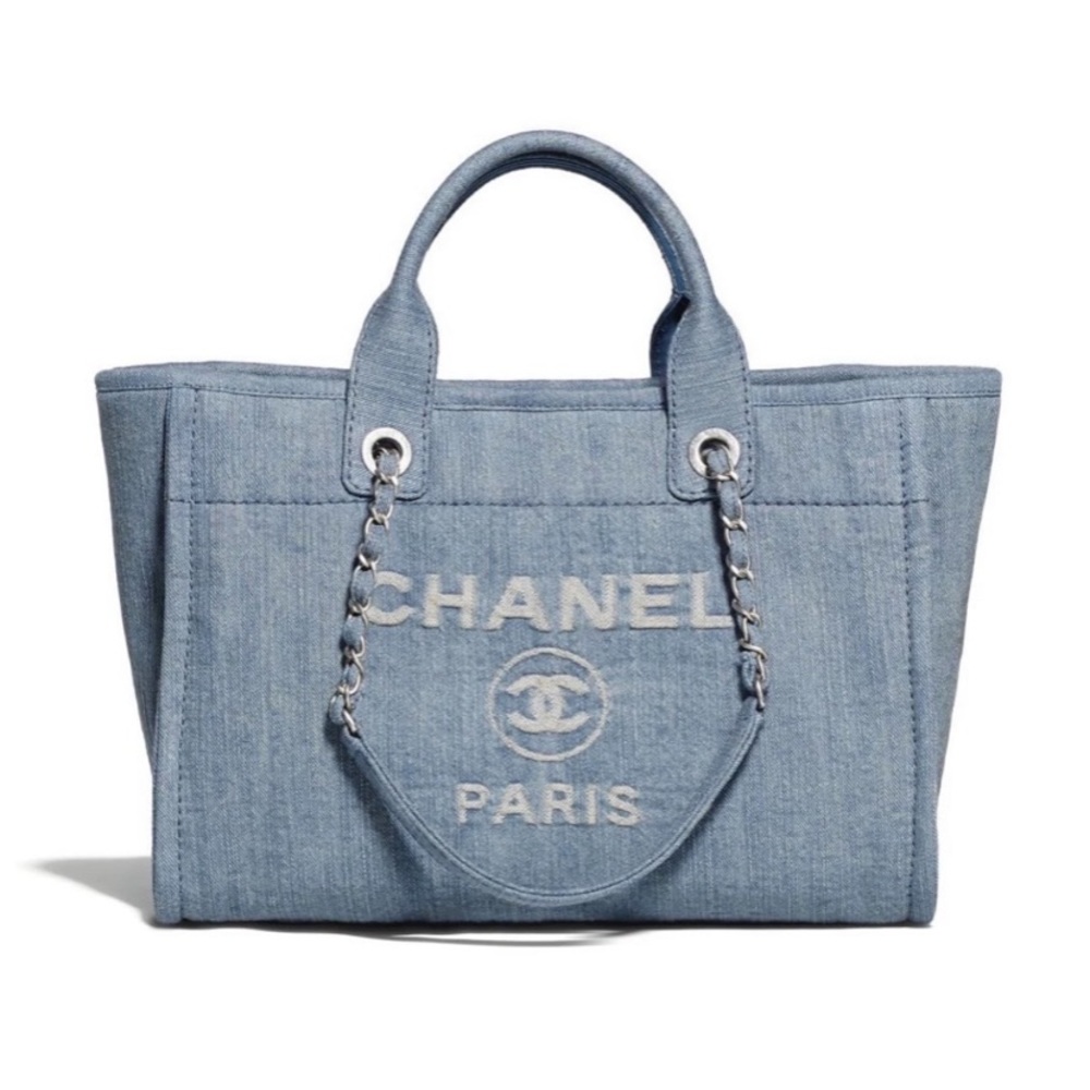❌SOLD!!❌ NWT 2023 Chanel Denim Deauville small tote